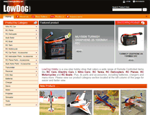 Tablet Screenshot of lowdoghobby.net